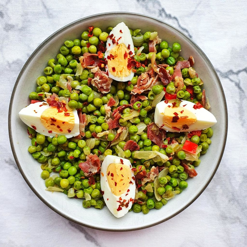 Me Gusta Comer Sano | GUISANTES CON JAMÓN, Una Clásica Y Receta ...