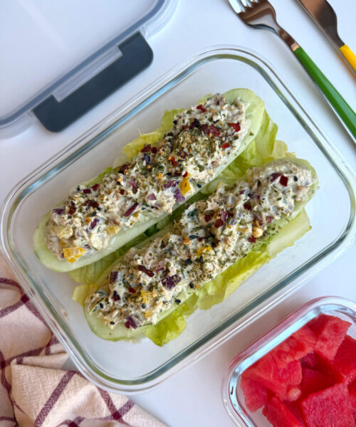 4. Pepino relleno de atún