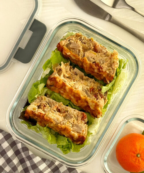 4. Tuper pastel de puerros y setas