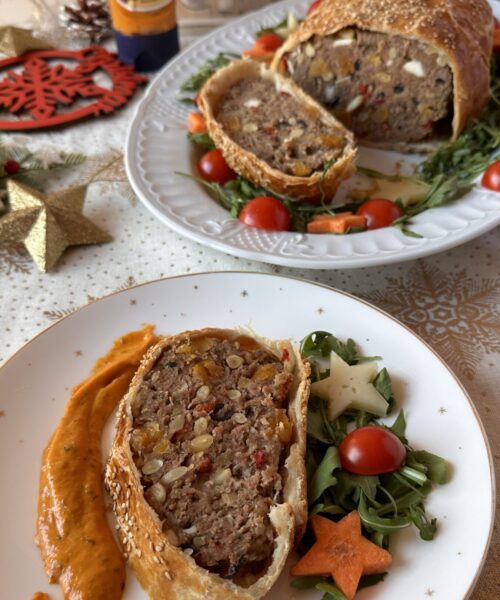 Pastel de carne y hojaldre