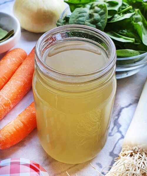 caldo de verduras depurativo